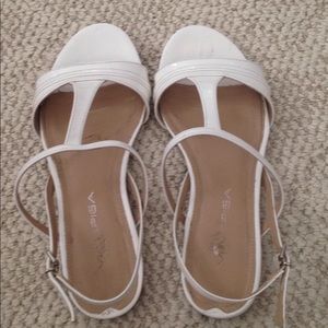 *Via Spiga white sandals